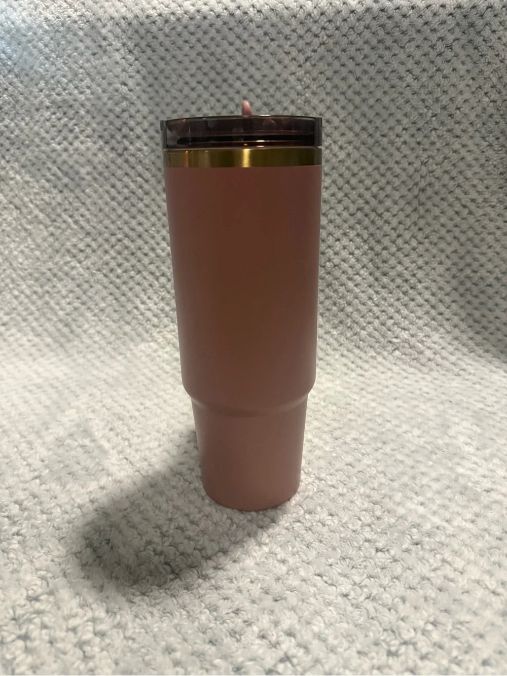 Stanley Pink Mug with Handle and Gold Logo